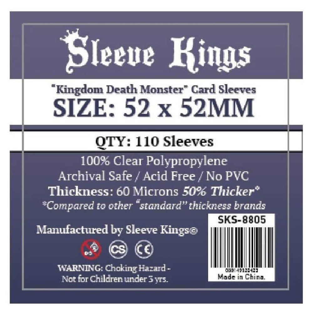 Sleeve Kings Square Card Sleeves (52 x 52mm) Sleeves The Game Rules